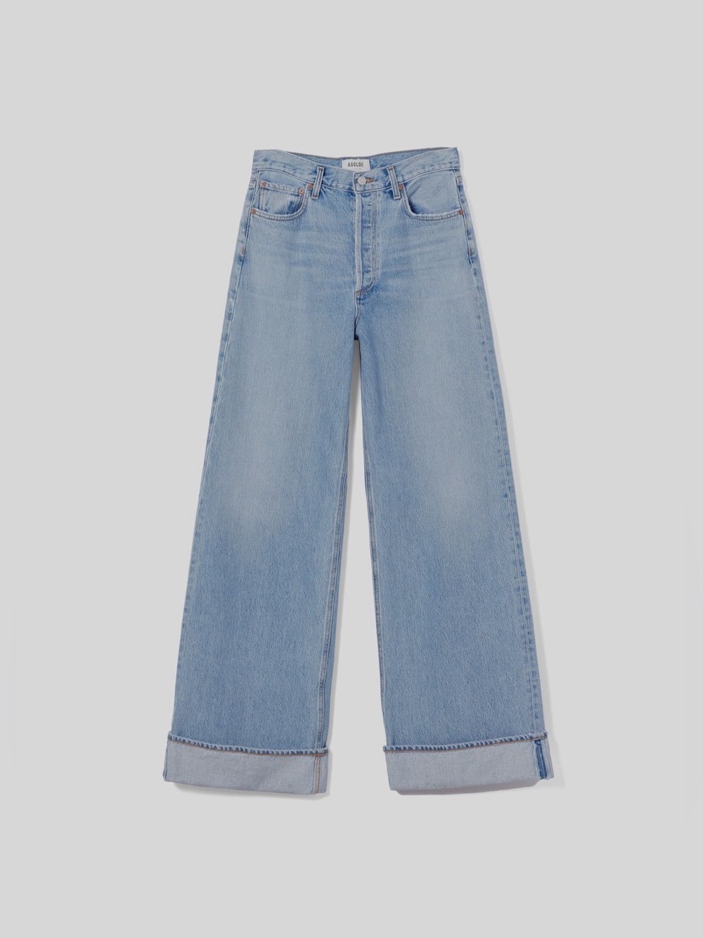 Agolde Dame Wide Leg Cuff Jeans in size 28